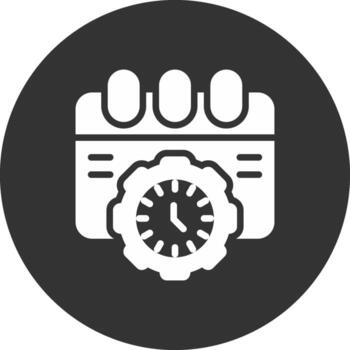 Schedule Procedure Creative Icon Design vector