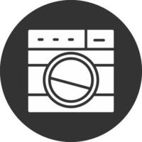 Washing Machine Creative Icon Design vector