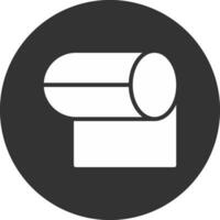 diseño de icono creativo de rollo de tejido vector