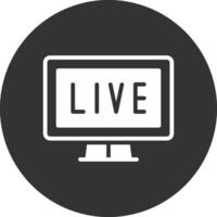 Live Streaming Creative Icon Design vector