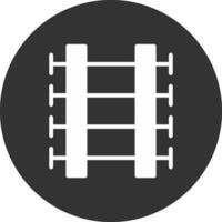 Train Tracks Creative Icon Design vector