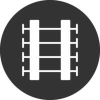 Train Tracks Creative Icon Design vector