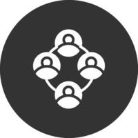 Networking with People Creative Icon Design vector