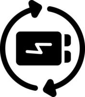 Battery Recycling Creative Icon Design vector