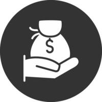 diseño de icono creativo de bolsa de dinero vector