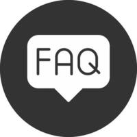 FAQ Creative Icon Design vector