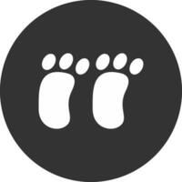 Footprint Creative Icon Design vector