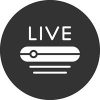 Live Stream Creative Icon Design vector