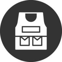 Bulletproof Vest Creative Icon Design vector