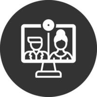 Online Interview Creative Icon Design vector
