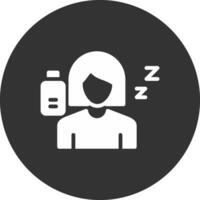 Fatigue Creative Icon Design vector