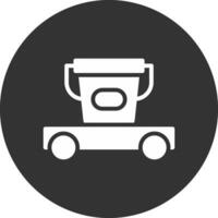 Cleaning Cart Creative Icon Design vector