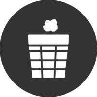 Trash Bin Creative Icon Design vector