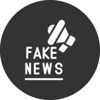 Fake News Creative Icon Design vector