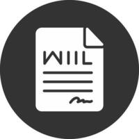 Last Will Creative Icon Design vector