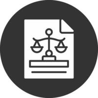 diseño de icono creativo de justicia vector