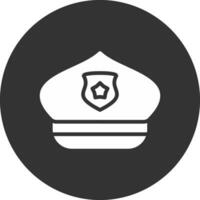 Police Hat Creative Icon Design vector