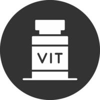 diseño de icono creativo de vitamina vector