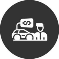 Car Salesman Creative Icon Design vector