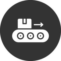 Conveyor Belt Creative Icon Design vector