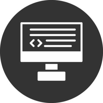 diseño de icono creativo de codificación vector
