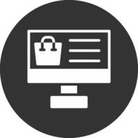 diseño de icono creativo de compras en línea vector