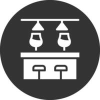 Bar Counter Creative Icon Design vector