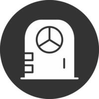 diseño de icono creativo de puerta de barco vector