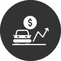 coche préstamo tarifas creativo icono diseño vector
