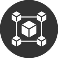 Blockchain Creative Icon Design vector
