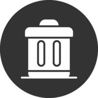 Trash Bin Creative Icon Design vector