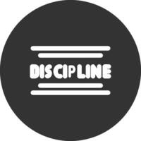 Discipline Creative Icon Design vector