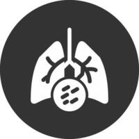 diseño de icono creativo de cáncer de pulmón vector