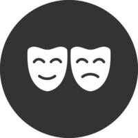 Theater Masks Creative Icon Design vector