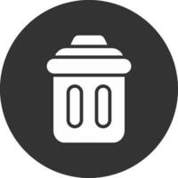 Trash Bin Creative Icon Design vector