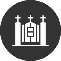 Cemetery Gate Creative Icon Design vector