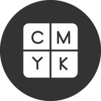 diseño de icono creativo cmyk vector