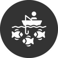 barco pescar creativo icono diseño vector