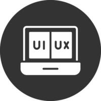 ui ux creativo icono diseño vector