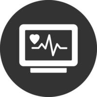 ECG Monitor Creative Icon Design vector