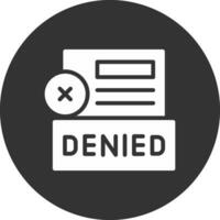 Denied Creative Icon Design vector