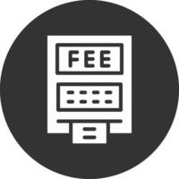 ATM Fees Creative Icon Design vector