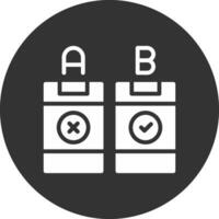 AB Testing Creative Icon Design vector