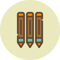 Pencils Creative Icon Design vector