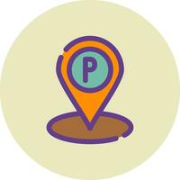 Parking Creative Icon Design vector