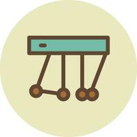 Newton Cradle Creative Icon Design vector