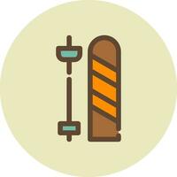 Skis Creative Icon Design vector