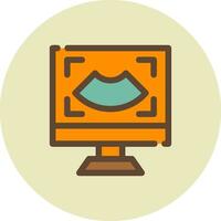 Ultrasound Creative Icon Design vector