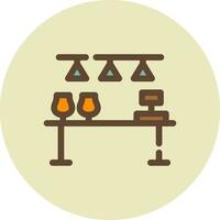 Bar Counter Creative Icon Design vector