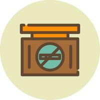 No Smoke Creative Icon Design vector